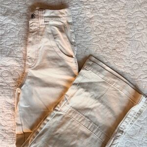 BDG Cream Wide Leg Jeans